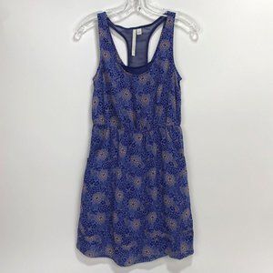 LC Lauren Conrad Womens Mini Dress Purple Floral Racerback Lined Pockets Size 4